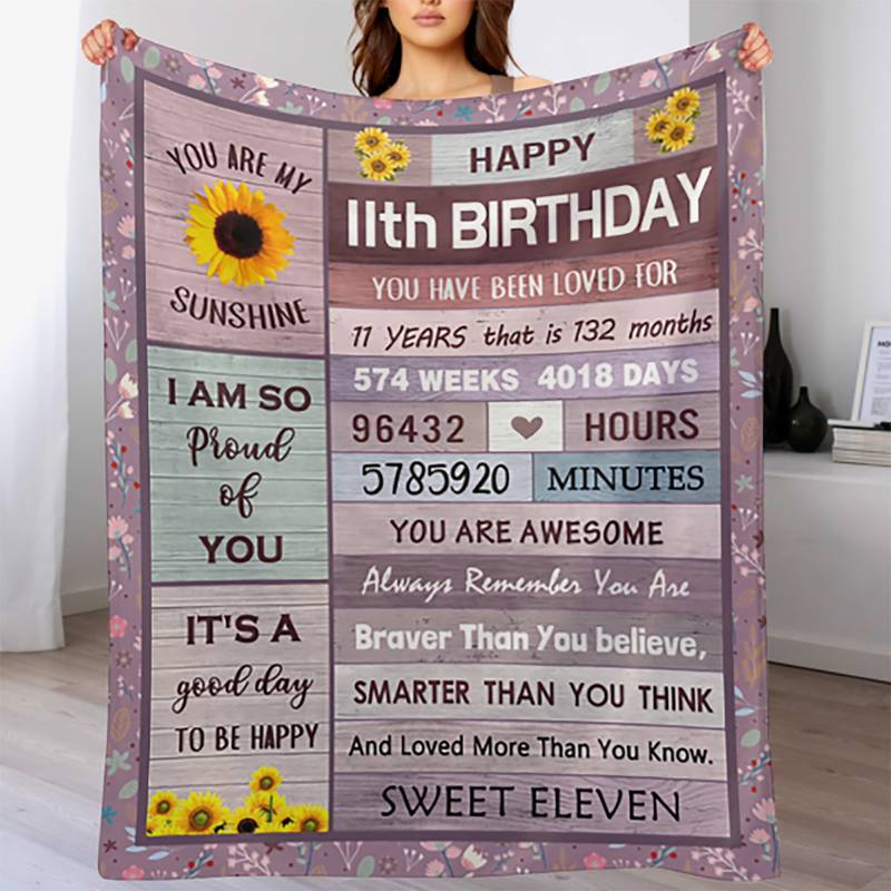 11 Year Old Girl Gift Ideas Blanket Gifts For 11 Year - Temu